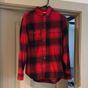 Women’s Red & Black Plaid Button Down